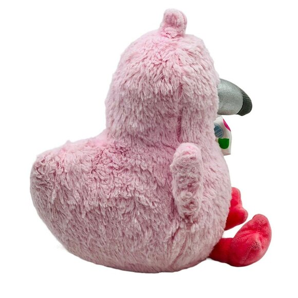 Animal Adventure Pink Flamingo Plush 9 inch Silver Beak 2019 Easter Egg Ribbon - Picture 3 of 9